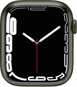 輪郭の Apple Watch フェイス